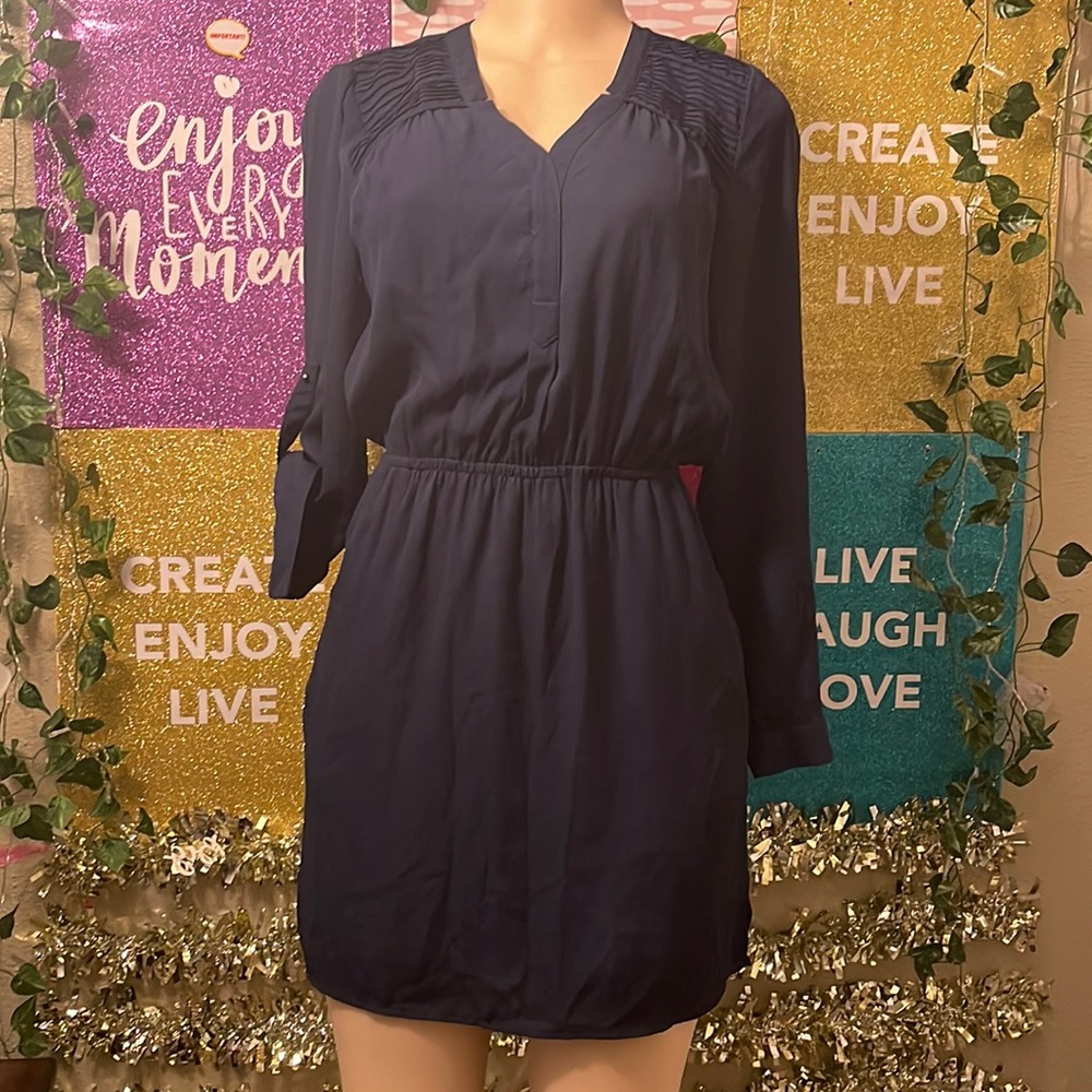 DR2, Navy Blue X2 Dress,Pocket on the side